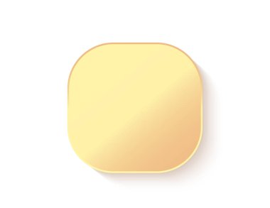 Köşeleri yuvarlatılmış kare etiketi