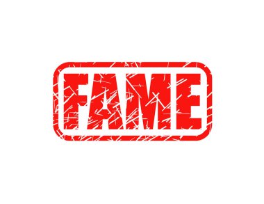 Şöhret kırmızı pul dekor