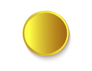 Altın etiketi izole edilmiş dekor