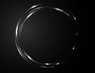 Neon siyah çerçeve dekor