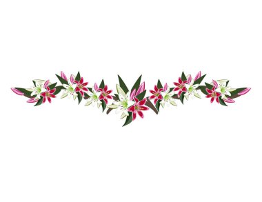 Lily şube ile çiçek dekorasyonu