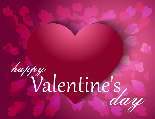 Tarjeta Felicitación Del Día San Valentín — Vector de stock