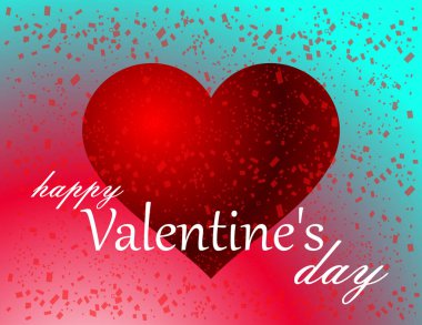 Sevgililer Günü tebrik kartı.