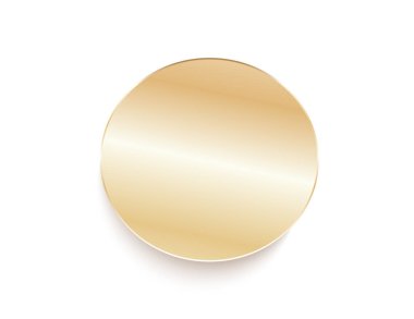 Altın etiketi izole edilmiş dekor