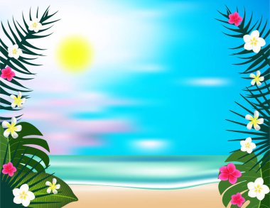 Deniz plaj arka plan dekor