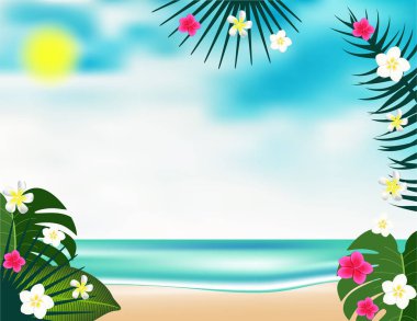 Deniz plaj arka plan dekor