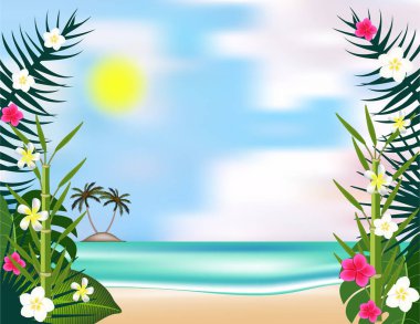 Deniz plaj arka plan dekor