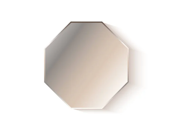 Pegatina Diamante Plata Vacía — Vector de stock