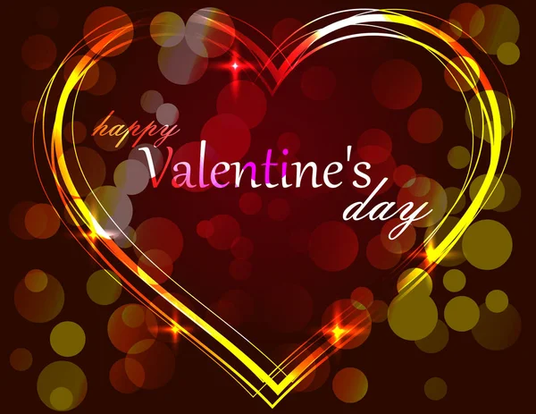 Carte Voeux Saint Valentin — Image vectorielle