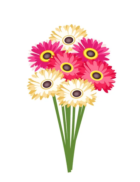 Квіти Гербери Декор Букета — стоковий вектор