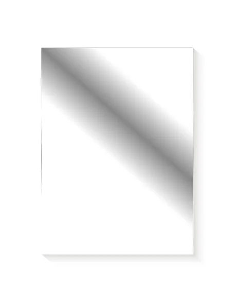 Hoja Sombra Gradiente Blanco — Vector de stock