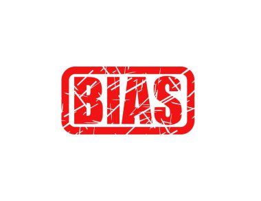 Önyargı kırmızı pul dekor