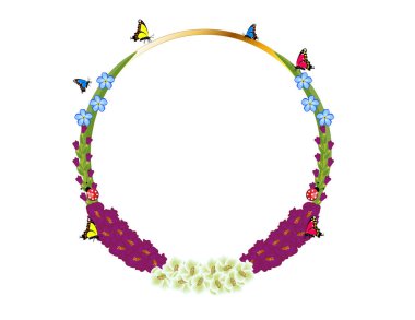 Glayöl çiçek çerçeve dekor