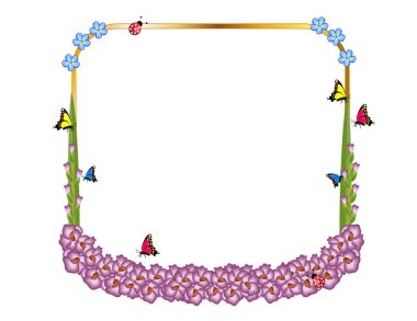 Glayöl çiçek çerçeve dekor