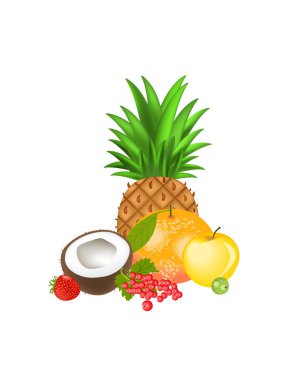 İzole Gıda meyve karışık