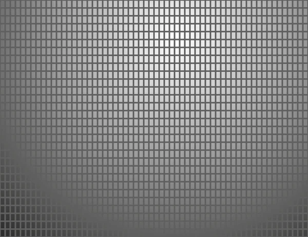 Graue Quadrate Mosaik Auf Schwarzem Hintergrund — Stockvektor