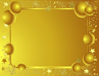 Boş tebrik kartı balonlar