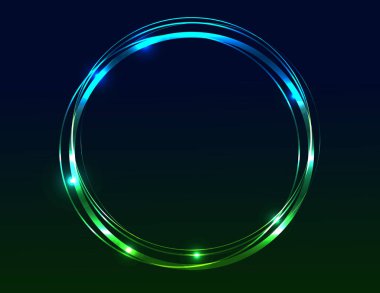 Neon Parlatıcı çerçeve dekor