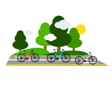 Bisiklet Bisiklet yolu dekor