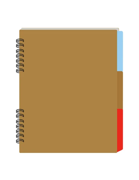 Σημειωματάριο Λευκό Φόντο — Διανυσματικό Αρχείο