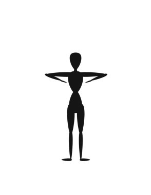 Spor salonu fiziksel egzersiz kız siluet