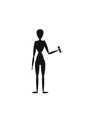 Spor salonu fiziksel egzersiz kız siluet