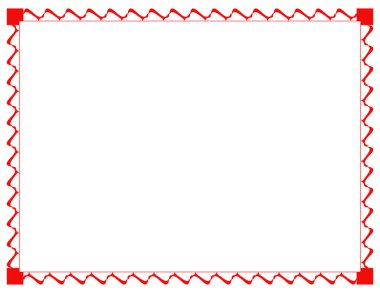 İzole kare tatil dekorasyonu