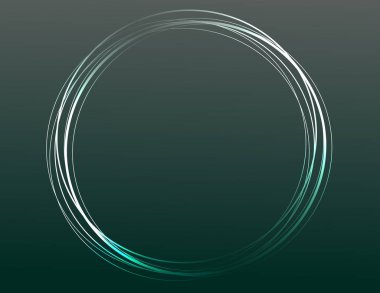 Neon yuvarlak kare dekor