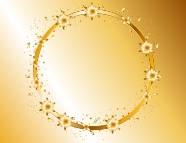 Yuvarlak tebrik çerçeve dekor