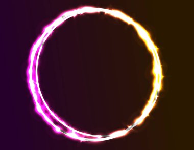 Neon mavi kare dekor