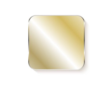 Köşeleri yuvarlatılmış kare etiketi