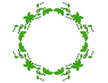 Desenleri çiçek dekor çerçeve