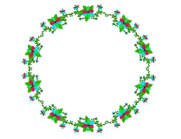 Візерунки Квіткового Декору Рамка — стоковий вектор