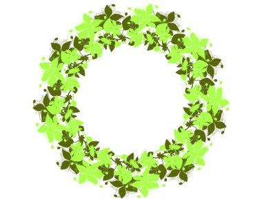 Desenleri çiçek dekor çerçeve