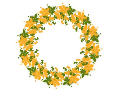 Desenleri çiçek dekor çerçeve