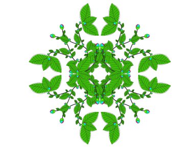 İzole desenleri çiçek dekorasyonu