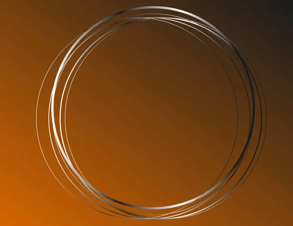 Décor Cadre Rond Néon — Image vectorielle