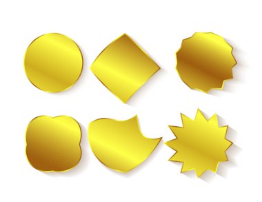 Yıldız daire kare etiketi boş