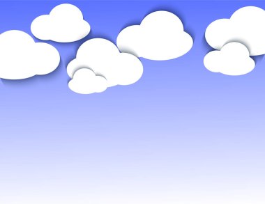 Bulut arka plan gölge ile