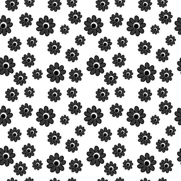 Blumen Dekor Nahtlose Muster — Stockvektor