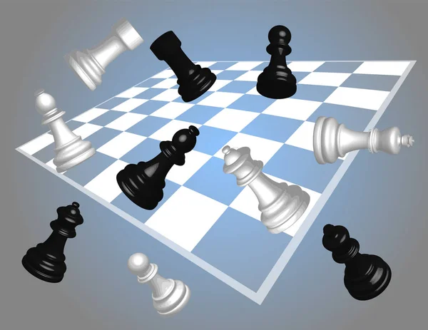 Échecs Décor Bannière — Image vectorielle