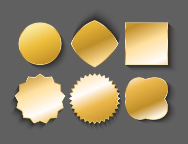 Şekiller boş etiketleri kare, daire, yıldız