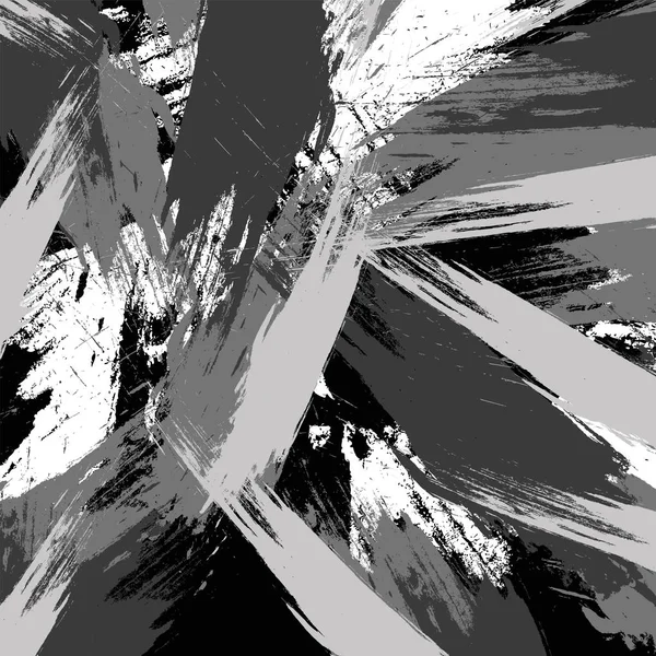 Monochroom Grunge Textuur Decor — Stockvector