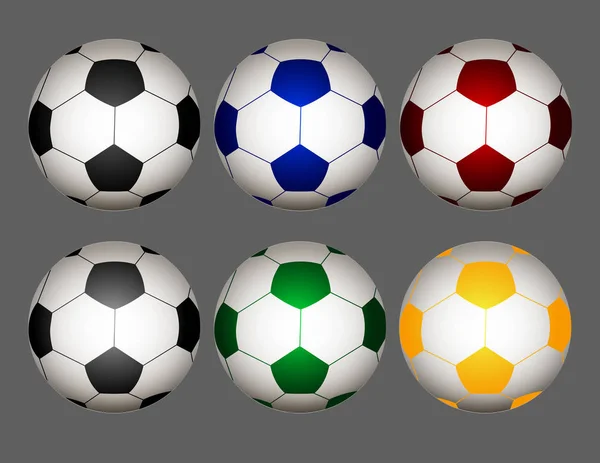 Bola Fútbol Decoración Aislada — Vector de stock