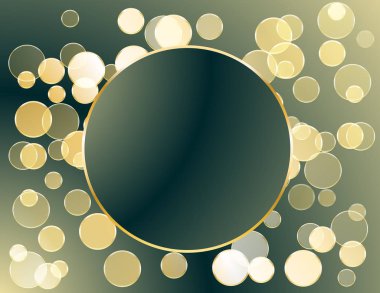 Çerçeve parlak köpüklü daireler