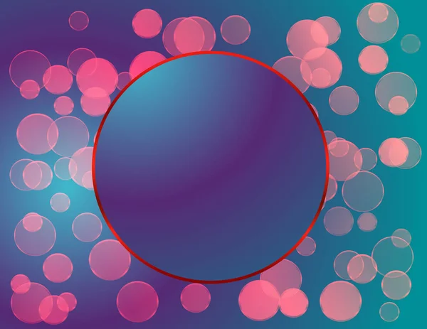 Cadre Lumineux Cercles Étincelants — Image vectorielle