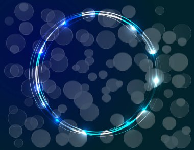 Neon canlı kare dekor