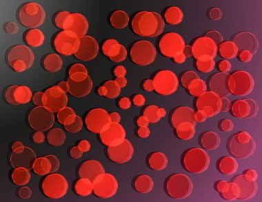 Arka plan parlak köpüklü daireler