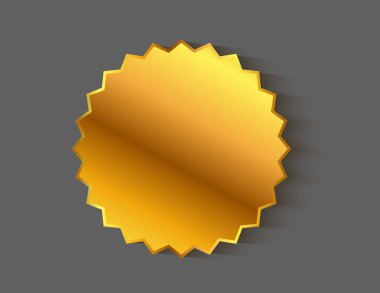 Yıldız etiket boş izole