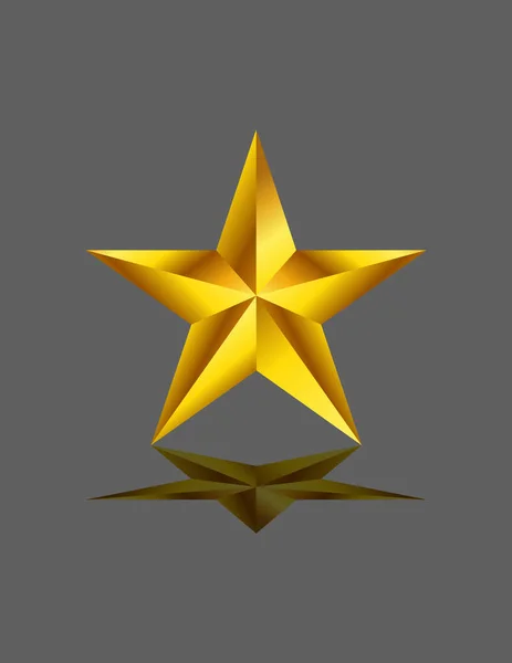 Золотые Звезды Изолированный Декор — стоковый вектор